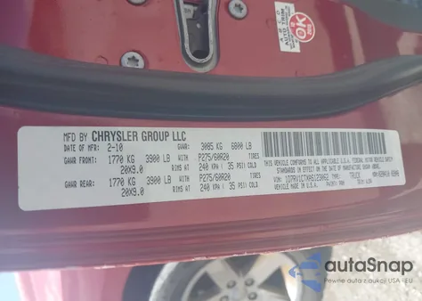 2010 Dodge Ram 1500 Slt/Sport/Trx из США, поврежденный, VIN 1D7RV1CTXAS123062